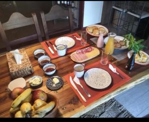 Posada La Serena提供给客人的早餐选择