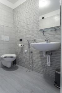 梅斯特Easy Venice Rooms 1-2的一间带水槽和卫生间的浴室