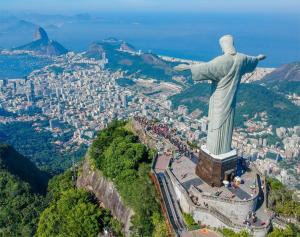 Studio em Copacabana, 100m do mar鸟瞰图