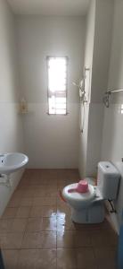 巴特沃思Al Irfan Homestay Tmn SgDua Utama的一间带卫生间和水槽的浴室