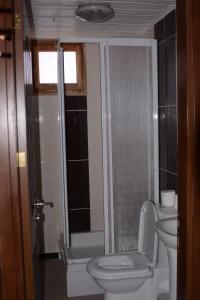 Kahta内姆鲁特科马吉酒店的浴室配有卫生间、淋浴和盥洗盆。