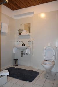 RoveredoHotel Santana的一间带卫生间和水槽的浴室