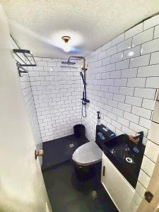 CaintaIV’s Condo w/ Netflix and Wi-Fi的一间带卫生间和水槽的小浴室