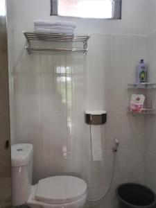 PanjaitanBatajaya Cottage的一间带白色卫生间的浴室和窗户。