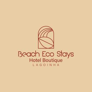 帕赖帕巴Beach Eco Stays Hotel Boutique Lagoinha的用于酒店巨石门的标志