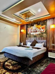 Hotel Hot Pot, Dhangadhi客房内的一张或多张床位