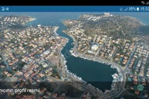 Ildıryatch for rent izmir cesme 3 camaras kiralik yat的城市和河流的空中景观