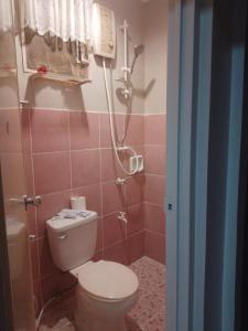 长滩岛Tresha Lance Apartelle的一间带卫生间和淋浴的浴室