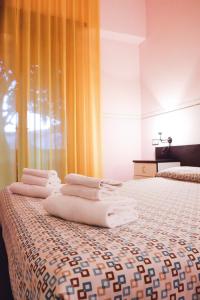奥尔泰莱蒂齐亚酒店的酒店客房,配有带毛巾的床