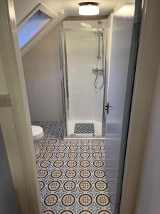 KilmeadenGlencree Air的带淋浴和卫生间的浴室