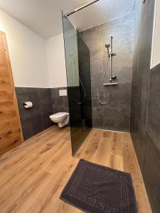 乌姆豪森Alp Apart Niederthai的带淋浴和卫生间的浴室