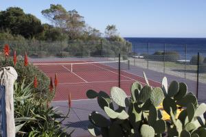 Tarcu费加简易别墅酒店的网球场和网球场