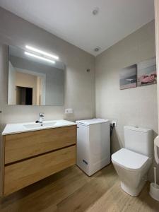 阿尔考斯布里APCOSTAS - Marino Las Fuentes Superior的一间带水槽、卫生间和镜子的浴室
