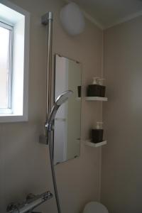 宫津市宫津萨卡拉度假屋的一间带镜子和卫生间的浴室