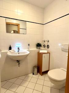 若特阿赫-埃根FeWo Flair的一间带水槽和卫生间的浴室