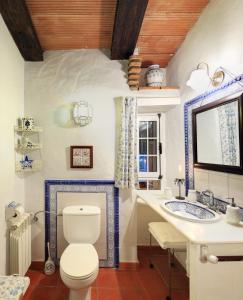 El BujeoCortijo La Hoya的一间带卫生间和水槽的浴室