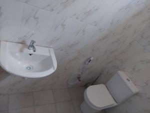 达累斯萨拉姆ESN LODGES & HOMETSAY SERVICES的浴室配有白色水槽和卫生间。