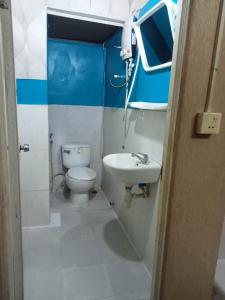 金边White River guesthouse的一间带卫生间和水槽的浴室