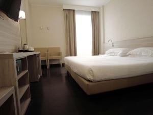 皮亚琴察贝斯特韦斯特公园酒店的酒店客房设有床和窗户。