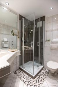 科赫姆哲迈尼尔酒店的带淋浴和卫生间的浴室