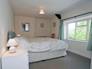 BanwellMaxmills Cottage - E1852的一间卧室设有一张床和一个窗口