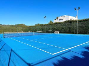 圣乔治VILLA OASIS IBIZA的网球场,上面有网