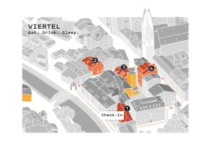 布列瑟农Alter Schlachthof的红色屋顶城市地图