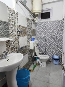 JariWoodzo Kasol的一间带卫生间和水槽的浴室