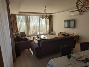 库萨达斯Vista Panorama Sunshine的客厅配有两张沙发和一台电视