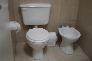 拉蓬塔拉波萨达德萨利姆旅馆的浴室配有白色卫生间和盥洗盆。