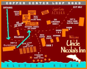 Copper CenterUncle Nicolai's Inn B&B的网络中心环路图