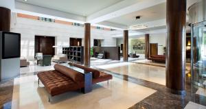 阿兰约兹帕拉西奥亚兰珠斯NH精选酒店的带沙发和电视的客厅