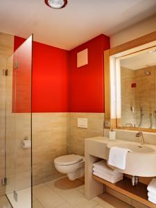 希尔兴巴赫霍夫31酒店的浴室配有卫生间、盥洗盆和淋浴。