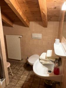阿尔高内的伊门施塔特Landgasthof Jägerhaus的浴室配有白色卫生间和盥洗盆。