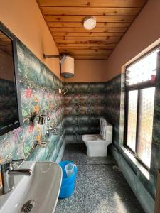NamchiHidden Cottage的一间带水槽和卫生间的浴室