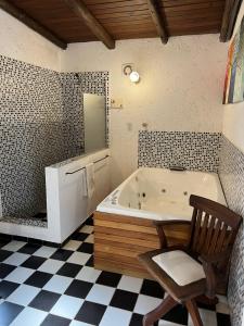 Apart Suite Rural, Grupo Cabaña La Triada的一间浴室