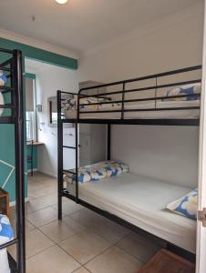 麦夸里港奥齐波茨背包客 - 麦觉理港国际青年旅舍的一间卧室配有两张双层床。