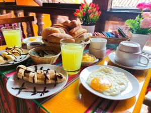 House Cusco提供给客人的早餐选择
