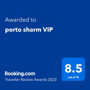 沙姆沙伊赫porto sharm 2 bed room and private garden-pool view的给toro sharma vip发短信的手机的屏幕