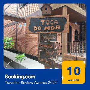 弗洛里亚诺波利斯Toca do Moa的建筑物前的沼泽标志