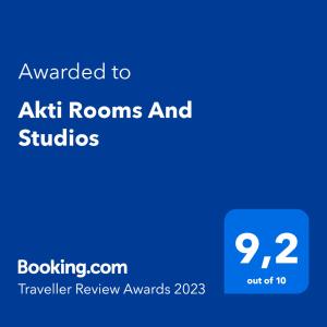 Akti Rooms And Studios平面图