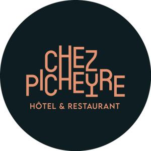 弗米盖赫Hôtel Picheyre的酒店和餐厅的标志