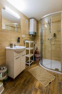 弗雷斯塔帕若德霍斯特利斯奇蒙酒店的一间带水槽和淋浴的浴室