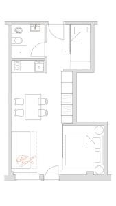 Apartment Ginestra, Sella Nevea平面图