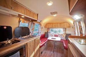 彭林The Airstream的厨房和客厅