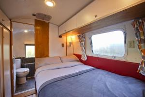 彭林The Airstream的小房间设有床和卫生间