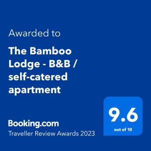 阿什福德The Bamboo Lodge - B&B / self-catered apartment的班卓小屋自助式的屏风
