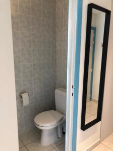 伊特博尔德Seastar的一间带卫生间和镜子的浴室