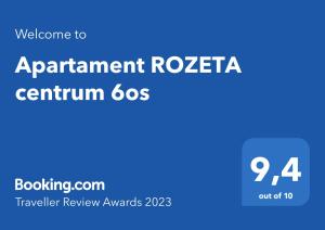 莱格尼察Apartament ROZETA centrum 6os的带有文本协议的标签确认机器人