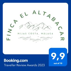 米哈斯科斯塔Finca El Altabacar - Casa Rural - Playa的山画,带旅行评审奖